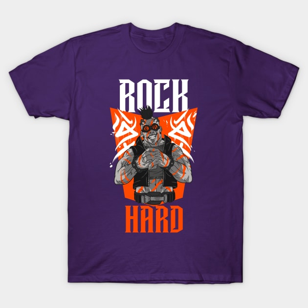 'Rock Hard' T-Shirt by TeeCustoms